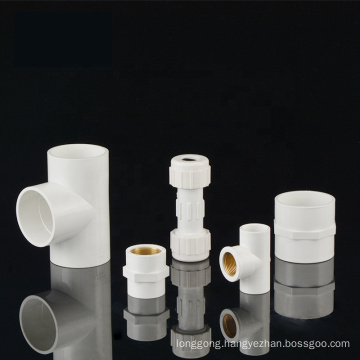 Factory price Manufacturer good quality PVC Fitting UPVC SCH40 ASTM D2466 Rubber Joint plastic pipe fitting